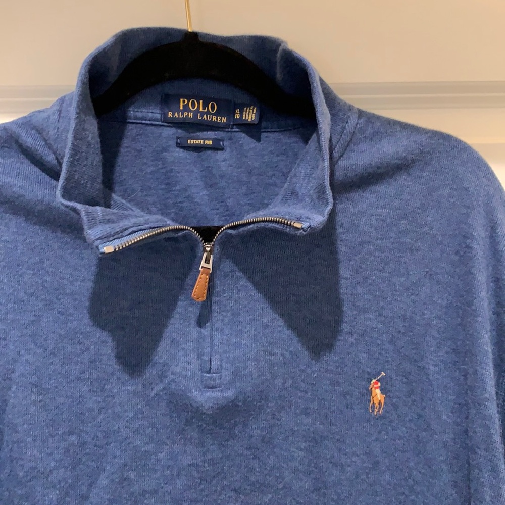Men’s Polo Ralph Lauren half zip, size XL